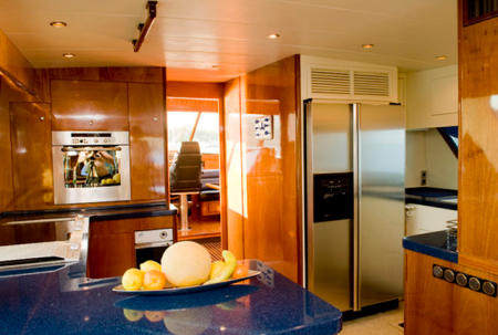 Breakfast. lunch and dinner prepared by our on board chef