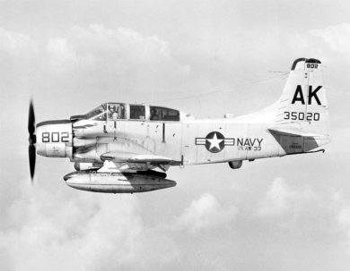 Douglas A-1 Skyraider Wreck - Subic Bay